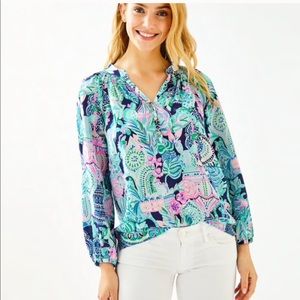 Lilly Pulitzer ‘Looking Sharp’ Elsa Top- NWT